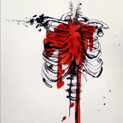 bleeding out