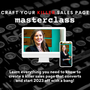 Craft your Killer Sales Page Masterclass